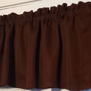Valance Color Brown in like new condition.